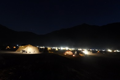 テントの明かり_ふもとっぱらキャンプ場