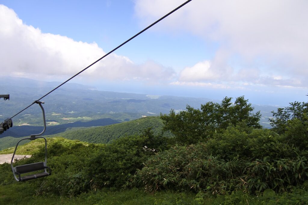 岩木山展望リフトから日本海（青森県）